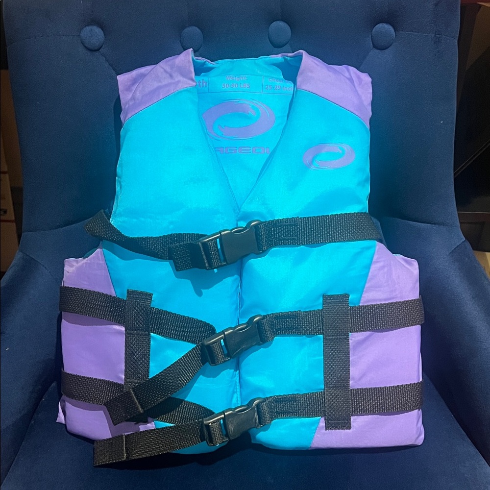 Blue and Purple YouthLife Vest